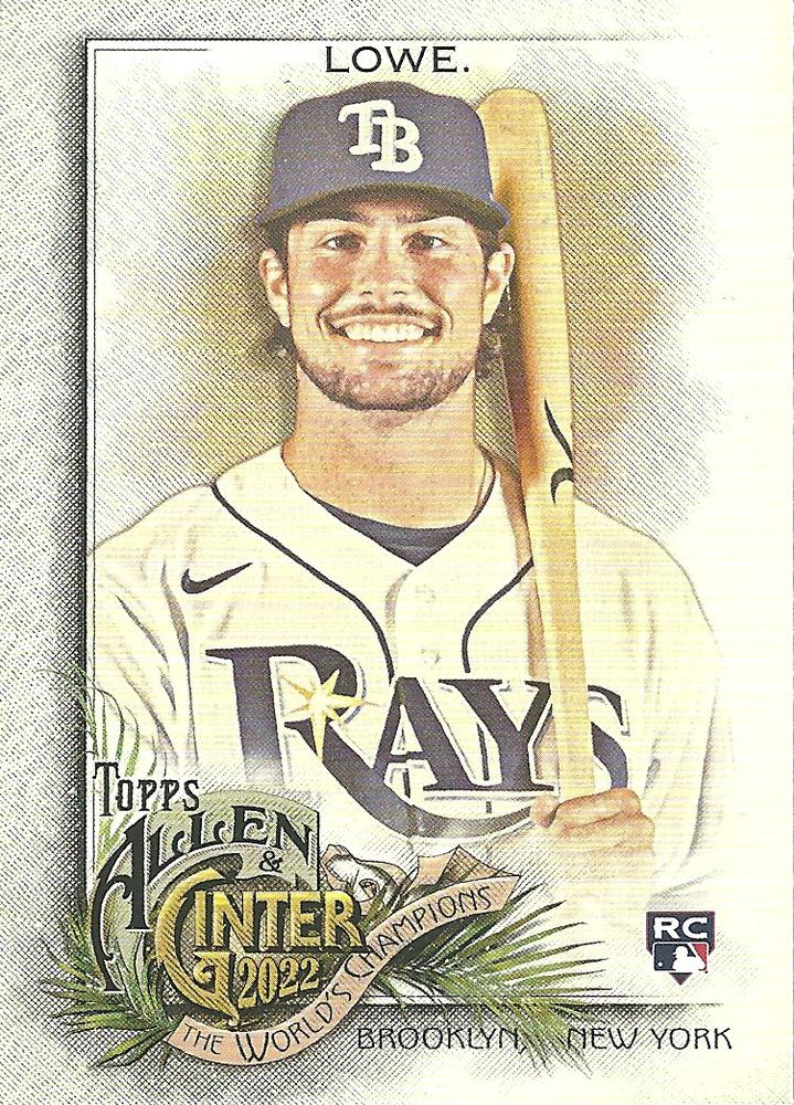 #196 Josh Lowe - Tampa Bay Rays - 2022 Topps Allen & Ginter Baseball