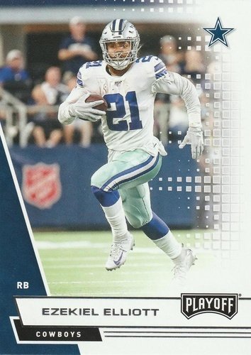 #196 Ezekiel Elliott - Dallas Cowboys - 2020 Panini Playoff Football