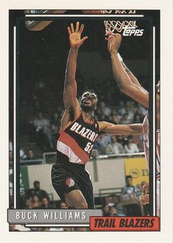 #196 Buck Williams - Portland Trail Blazers - 1992-93 Topps Basketball