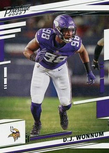 #196 D.J. Wonnum - Minnesota Vikings - 2022 Panini Prestige Football
