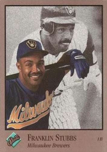 #196 Franklin Stubbs - Milwaukee Brewers - 1992 Studio Baseball