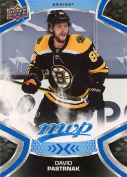 #196 David Pastrnak - Boston Bruins - 2021-22 Upper Deck MVP - Blue Hockey