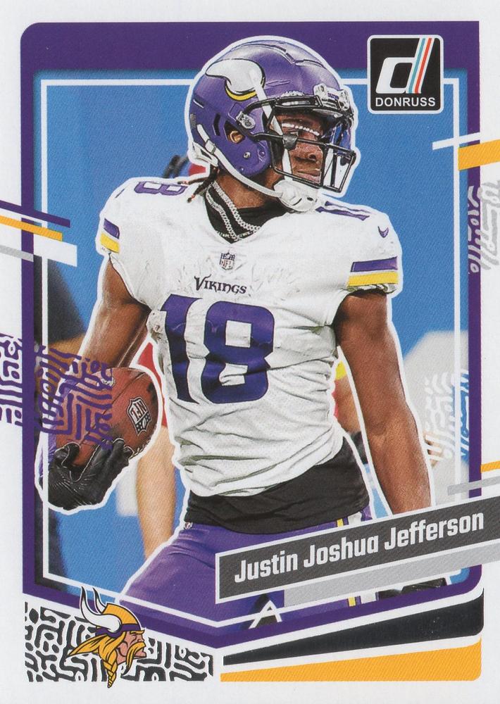 #196b Justin Jefferson - Minnesota Vikings - 2023 Donruss Football