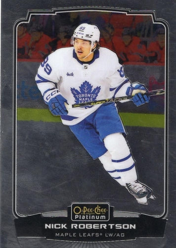 #197 Nick Robertson - Toronto Maple Leafs - 2022-23 O-Pee-Chee Platinum Hockey