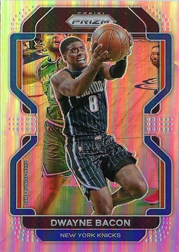 #197 Dwayne Bacon - New York Knicks - 2021-22 Panini Prizm - Silver Basketball