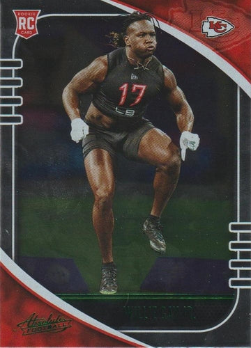 #197 Willie Gay Jr. - Kansas City Chiefs - 2020 Panini Absolute - Green Football