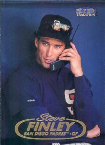 #198 Steve Finley - San Diego Padres - 1998 Fleer Tradition Baseball