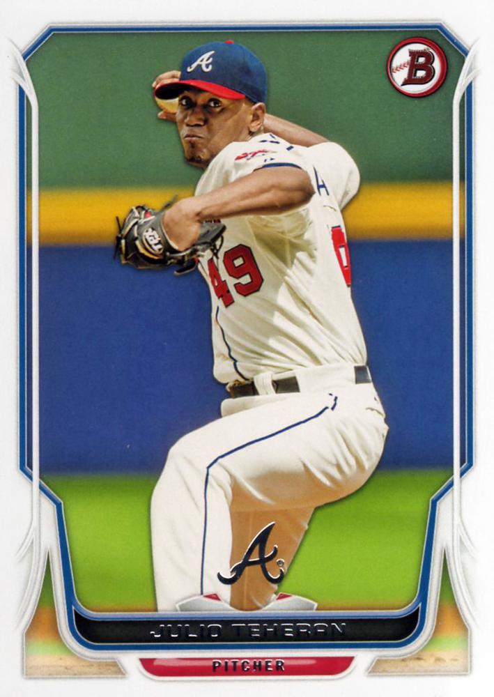 #198 Julio Teheran - Atlanta Braves - 2014 Bowman Baseball