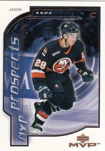 #198 Jason Krog - New York Islanders - 2000-01 Upper Deck MVP Hockey