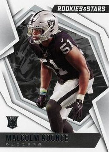 #198 Malcolm Koonce - Las Vegas Raiders - 2021 Panini Rookies & Stars Football