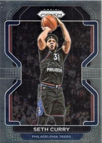 #198 Seth Curry - Philadelphia 76ers - 2021-22 Panini Prizm Basketball
