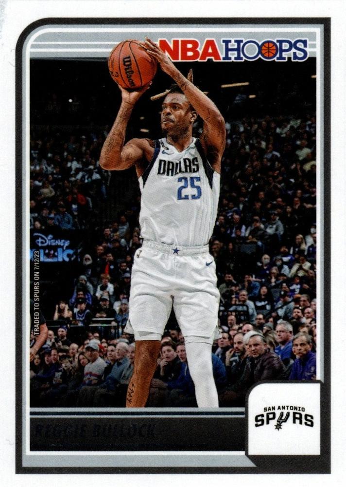 #198 Reggie Bullock - San Antonio Spurs - 2023-24 Hoops Basketball
