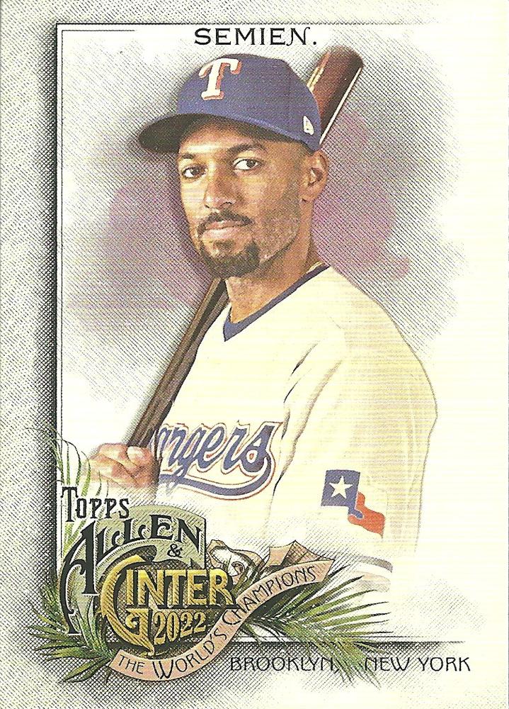 #198 Marcus Semien - Texas Rangers - 2022 Topps Allen & Ginter Baseball