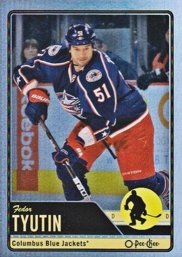 #198 Fedor Tyutin - Columbus Blue Jackets - 2012-13 O-Pee-Chee - Rainbow Hockey