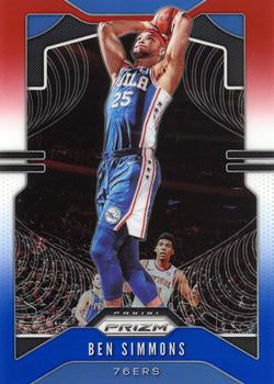 #198 Ben Simmons - Philadelphia 76ers - 2019-20 Panini Prizm - Prizms Red White and Blue Basketball