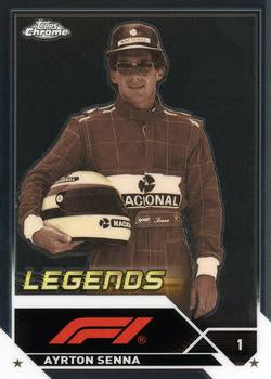 #198a Ayrton Senna - 2023 Topps Chrome Formula 1 Racing