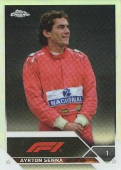 #198b Ayrton Senna - 2023 Topps Chrome Formula 1 Racing