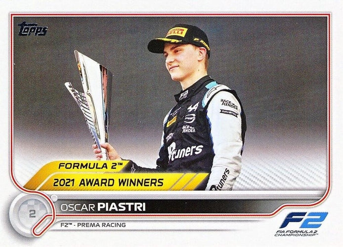 #199 Oscar Piastri - Prema Racing - 2022 Topps Formula 1 Racing