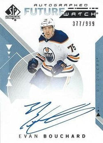 #199 Evan Bouchard - Edmonton Oilers - 2018-19 SP Authentic Hockey
