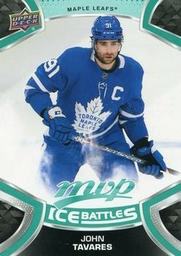 #199 John Tavares - Toronto Maple Leafs - 2021-22 Upper Deck MVP - Ice Battles Hockey