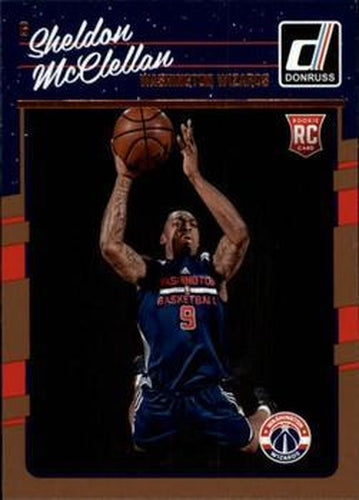 #199 Sheldon McClellan - Washington Wizards - 2016-17 Donruss Basketball