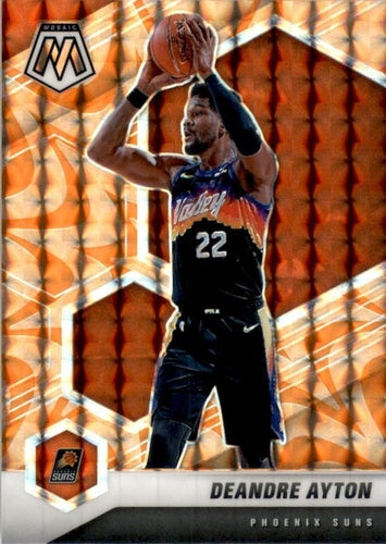 #199 Deandre Ayton - Phoenix Suns - 2020-21 Panini Mosaic - Mosaic Reactive Orange Basketball