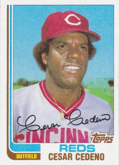 #19T Cesar Cedeno - Cincinnati Reds - 1982 Topps Traded Baseball