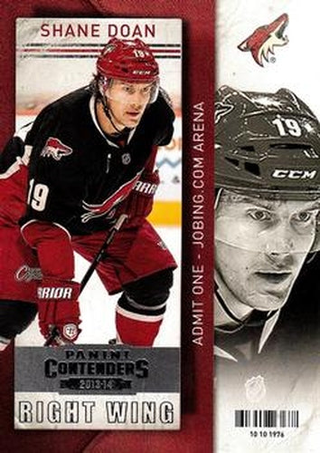 #19 Shane Doan - Phoenix Coyotes - 2013-14 Panini Contenders Hockey