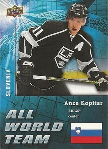 #AW19 Anze Kopitar - Los Angeles Kings - 2009-10 Upper Deck - All World Team Hockey