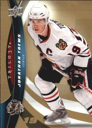 #19 Jonathan Toews - Chicago Blackhawks - 2009-10 Upper Deck Trilogy Hockey