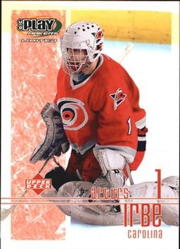 #19 Arturs Irbe - Carolina Hurricanes - 2001-02 Upper Deck Playmakers Hockey