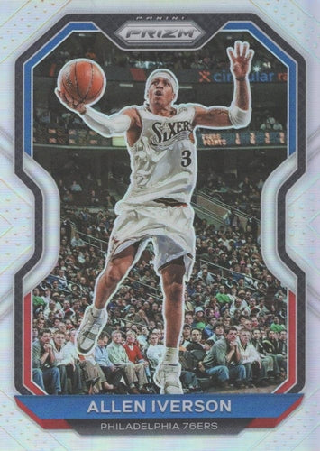 #19 Allen Iverson - Philadelphia 76ers - 2020-21 Panini Prizm - Silver Prizms Basketball