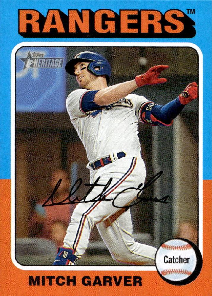 #19 Mitch Garver - Texas Rangers - 2024 Topps Heritage Baseball