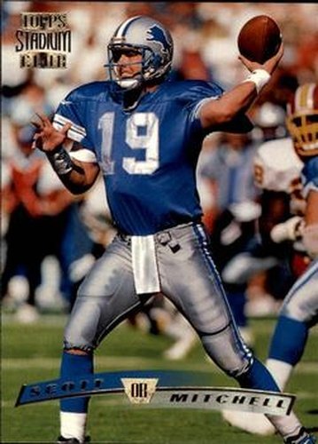 #19 Scott Mitchell - Detroit Lions - 1996 Stadium Club Football