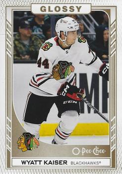 #R-19 Wyatt Kaiser - Chicago Blackhawks - 2023-24 O-Pee-Chee Glossy Gold Hockey