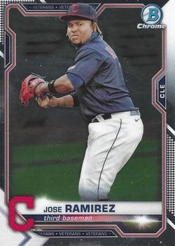 #19 Jose Ramirez - Cleveland Indians - 2021 Bowman Chrome Baseball
