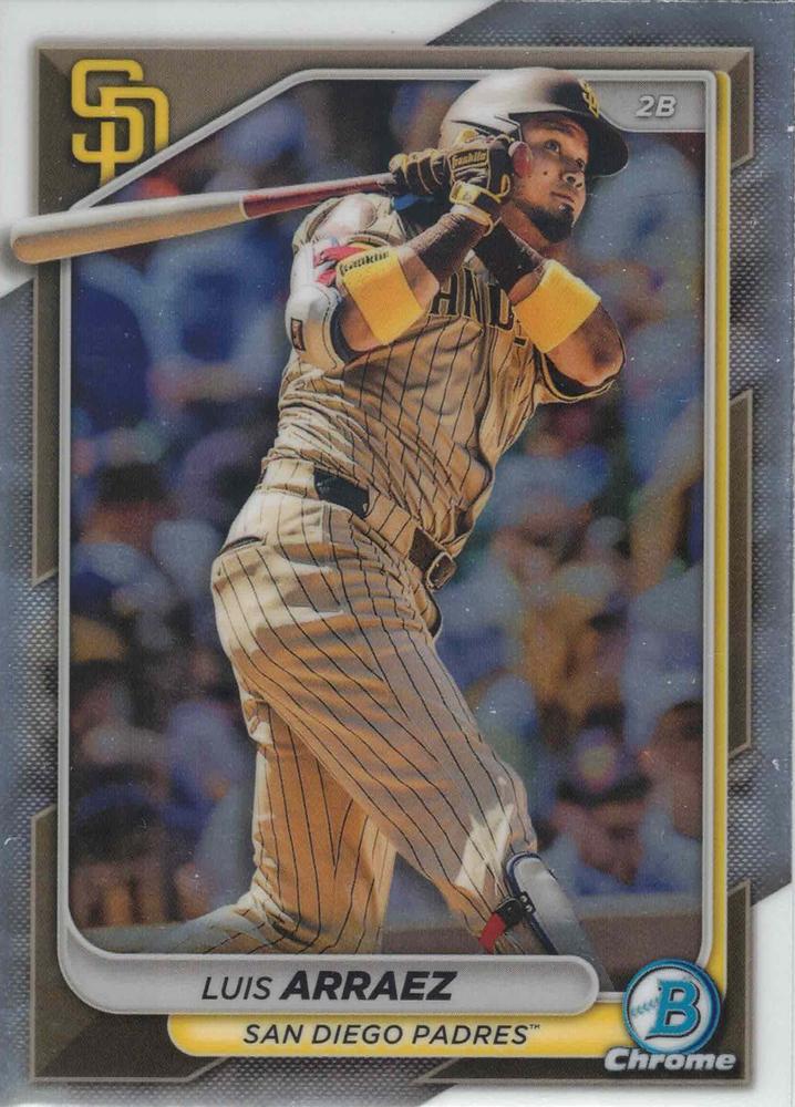 #19 Luis Arraez - San Diego Padres - 2024 Bowman Chrome Baseball