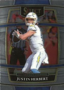 #19 Justin Herbert - Los Angeles Chargers - 2021 Panini Select Football