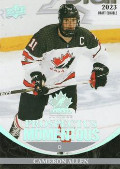 #PM-19 Cameron Allen - Canada - 2023 Upper Deck Team Canada Juniors - Prospectus Momentous Hockey