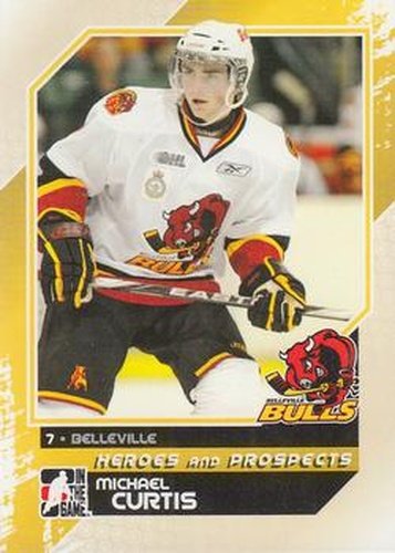#19 Michael Curtis - Belleville Bulls - 2010-11 In The Game Heroes and Prospects Hockey