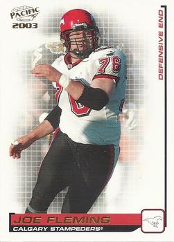#19 Joe Fleming - Calgary Stampeders - 2003 Pacific CFL Football