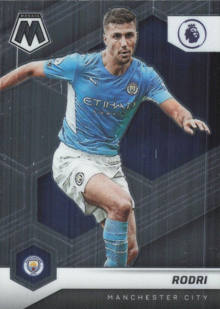 #19 Rodri - Manchester City - 2021-22 Panini Mosaic Premier League Soccer