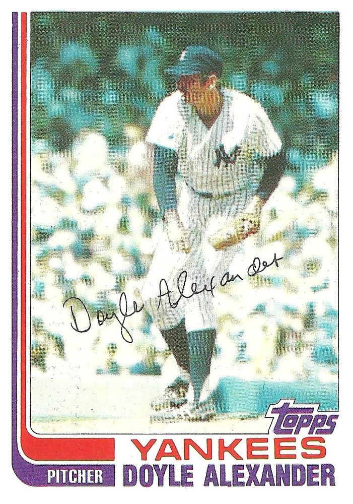 #1T Doyle Alexander - New York Yankees - 1982 Topps Traded Baseball