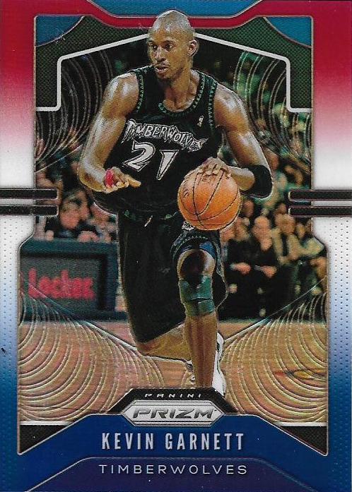 #1 Kevin Garnett - Minnesota Timberwolves - 2019-20 Panini Prizm - Prizms Red White and Blue Basketball