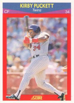 #1 Kirby Puckett - Minnesota Twins - 1990 Score 100 Superstars Baseball