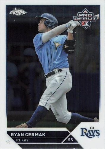 #PDC-1 Ryan Cermak - FCL Rays - 2023 Topps Pro Debut - Chrome Baseball