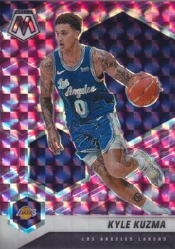 #1 Kyle Kuzma - Los Angeles Lakers - 2020-21 Panini Mosaic - Mosaic Camo Pink Basketball