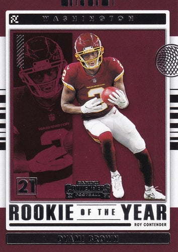 #ROY-DBRO Dyami Brown - Washington Football Team - 2021 Panini Contenders - Rookie of the Year Contenders Football