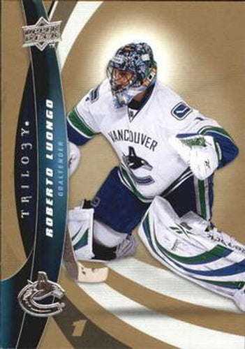 #1 Roberto Luongo - Vancouver Canucks - 2009-10 Upper Deck Trilogy Hockey