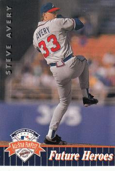#1 Steve Avery - Atlanta Braves - 1992 Upper Deck All-Star FanFest Baseball